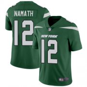 Wholesale Cheap Nike Jets #12 Joe Namath Green Team Color Men's Stitched NFL Vapor Untouchable Limited Jersey