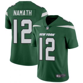 Wholesale Cheap Nike Jets #12 Joe Namath Green Team Color Men\'s Stitched NFL Vapor Untouchable Limited Jersey
