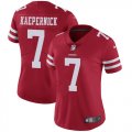 Wholesale Cheap Nike 49ers #7 Colin Kaepernick Red Team Color Women's Stitched NFL Vapor Untouchable Limited Jersey