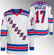 Wholesale Cheap Men's New York Rangers #17 Blake Wheeler White Stitched Jersey