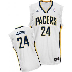 Wholesale Cheap Indiana Pacers #24 Paul George White Swingman Jersey