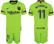 Wholesale Cheap Barcelona #11 Neymar Jr Away Soccer Club Jersey