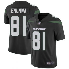 Wholesale Cheap Nike Jets #81 Quincy Enunwa Black Alternate Men\'s Stitched NFL Vapor Untouchable Limited Jersey