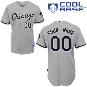 Wholesale Cheap White Sox Personalized Authentic Grey MLB Jersey (S-3XL)