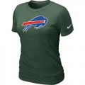 Wholesale Cheap Women's Nike Buffalo Bills Logo NFL T-Shirt Dark Green