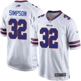 Wholesale Cheap Nike Bills #32 O. J. Simpson White Youth Stitched NFL New Elite Jersey