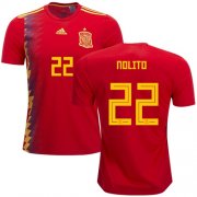 Wholesale Cheap Spain #22 Nolito Home Soccer Country Jersey