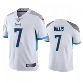 Wholesale Cheap Men\'s Tennessee Titans #7 Malik Willis White Vapor Untouchable Stitched Jersey