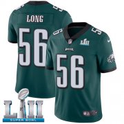 Wholesale Cheap Nike Eagles #56 Chris Long Midnight Green Team Color Super Bowl LII Youth Stitched NFL Vapor Untouchable Limited Jersey