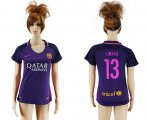 Wholesale Cheap Women's Barcelona #13 C.Bravo Away Soccer Club Jersey