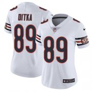 Wholesale Cheap Nike Bears #89 Mike Ditka White Women's Stitched NFL Vapor Untouchable Limited Jersey