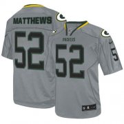 Wholesale Cheap Nike Packers #52 Clay Matthews Lights Out Grey Men's Stitched NFL Elite Jersey