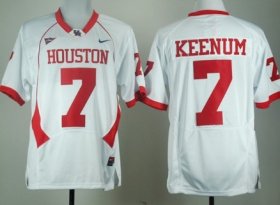 Wholesale Cheap Houston Cougars #7 Case Keenum White Jersey