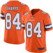 Wholesale Cheap Nike Broncos #84 Shannon Sharpe Orange Men's Stitched NFL Limited Rush Jersey
