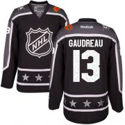 Wholesale Cheap Flames #13 Johnny Gaudreau Black 2017 All-Star Pacific Division Stitched Youth NHL Jersey