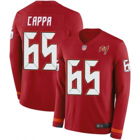 Wholesale Cheap Nike Buccaneers #65 Alex Cappa Red Team Color Men\'s Stitched NFL Limited Therma Long Sleeve Jersey