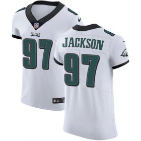 Wholesale Cheap Nike Eagles #97 Malik Jackson White Men\'s Stitched NFL Vapor Untouchable Elite Jersey