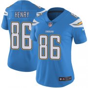 Wholesale Cheap Nike Chargers #86 Hunter Henry Electric Blue Alternate Women's Stitched NFL Vapor Untouchable Limited Jersey