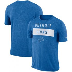 Wholesale Cheap Men\'s Detroit Lions Nike Blue Sideline Legend Lift Performance T-Shirt