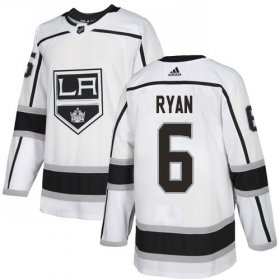 Wholesale Cheap Adidas Kings #6 Joakim Ryan White Road Authentic Stitched NHL Jersey
