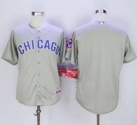 Wholesale Cheap Cubs Blank Grey Road Cool Base Stitched MLB Jersey