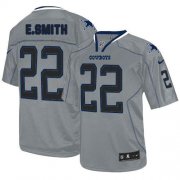 Wholesale Cheap Nike Cowboys #22 Emmitt Smith Lights Out Grey Men's Stitched NFL Elite Jersey