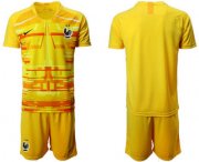 Wholesale Cheap France Yellow Goalkeeper UEFA Euro 2020 Soccer Jersey