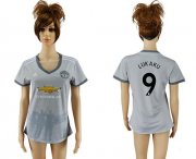 Wholesale Cheap Women's Manchester United #9 Lukaku Sec Away Soccer Club Jersey