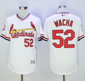 Wholesale Cheap Cardinals #52 Michael Wacha White Flexbase Authentic Collection Cooperstown Stitched MLB Jersey