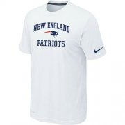 Wholesale Cheap Nike NFL New England Patriots Heart & Soul NFL T-Shirt White