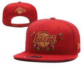 Wholesale Cheap Men\'s Los Angeles Lakers Snapback Ajustable Cap Hat 1