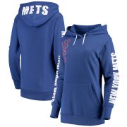 Wholesale Cheap New York Mets G-III 4Her by Carl Banks Women's 12th Inning Pullover Hoodie Royal