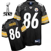 Wholesale Cheap Steelers #86 Hines Ward Black Super Bowl XLV Stitched NFL Jersey