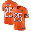 Wholesale Cheap Nike Bears #25 Mike Davis Orange Men's 100th Season Stitched NFL Limited Rush Jersey
