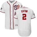 Wholesale Cheap Nationals #2 Adam Eaton White Flexbase Authentic Collection 2019 World Series Champions Stitched MLB Jersey