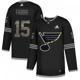 Wholesale Cheap Adidas Blues #15 Robby Fabbri Black Authentic Classic Stitched NHL Jersey