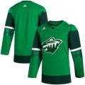 Wholesale Cheap Minnesota Wild Blank Men's Adidas 2020 St. Patrick's Day Stitched NHL Jersey Green.jpg
