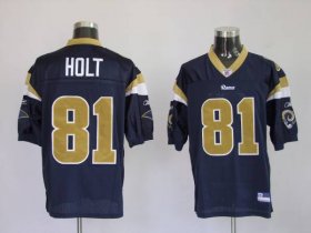 Wholesale Cheap Rams #81 Torry Holt Stitched Blue NFL Jersey