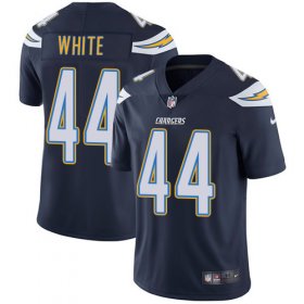 Wholesale Cheap Nike Chargers #44 Kyzir White Navy Blue Team Color Men\'s Stitched NFL Vapor Untouchable Limited Jersey