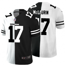 Cheap Washington Redskins #17 Terry McLaurin Men\'s Black V White Peace Split Nike Vapor Untouchable Limited NFL Jersey