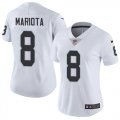 Wholesale Cheap Nike Raiders #8 Marcus Mariota White Women's Stitched NFL Vapor Untouchable Limited Jersey