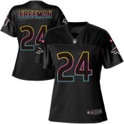 Wholesale Cheap Nike Falcons #24 Devonta Freeman Black Women's NFL Fashion Game Jersey