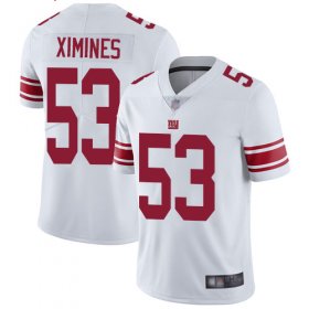 Wholesale Cheap Nike Giants #53 Oshane Ximines White Men\'s Stitched NFL Vapor Untouchable Limited Jersey