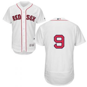 Wholesale Cheap Red Sox #9 Ted Williams White Flexbase Authentic Collection Stitched MLB Jersey