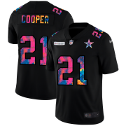 Cheap Dallas Cowboys #21 Ezekiel Elliott Men's Nike Multi-Color Black 2020 NFL Crucial Catch Vapor Untouchable Limited Jersey