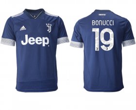 Wholesale Cheap Men 2020-2021 club Juventus away aaa version 19 blue Soccer Jerseys