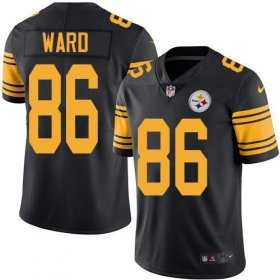 Wholesale Cheap Nike Steelers #86 Hines Ward Black Men\'s Stitched NFL Limited Rush Jersey