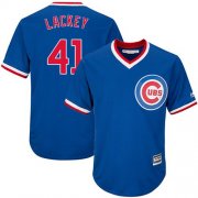 Wholesale Cheap Cubs #41 John Lackey Blue Cooperstown Stitched Youth MLB Jersey
