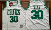 Wholesale Cheap Men's Boston Celtics #30 Len Bias White Swingman Throwback Jersey