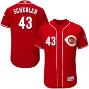 Wholesale Cheap Reds #43 Scott Schebler Red Flexbase Authentic Collection Stitched MLB Jersey